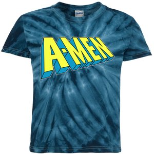 Comic Superhero Styled A-MEN  Kids Tie-Dye T-Shirt