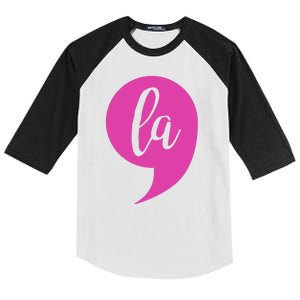 Comma La Kamala Harris Vote 2020 Election Kids Colorblock Raglan Jersey