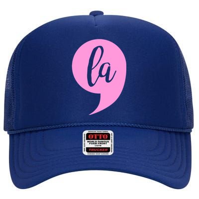 Comma La Kamala Harris Vote 2020 Election High Crown Mesh Back Trucker Hat