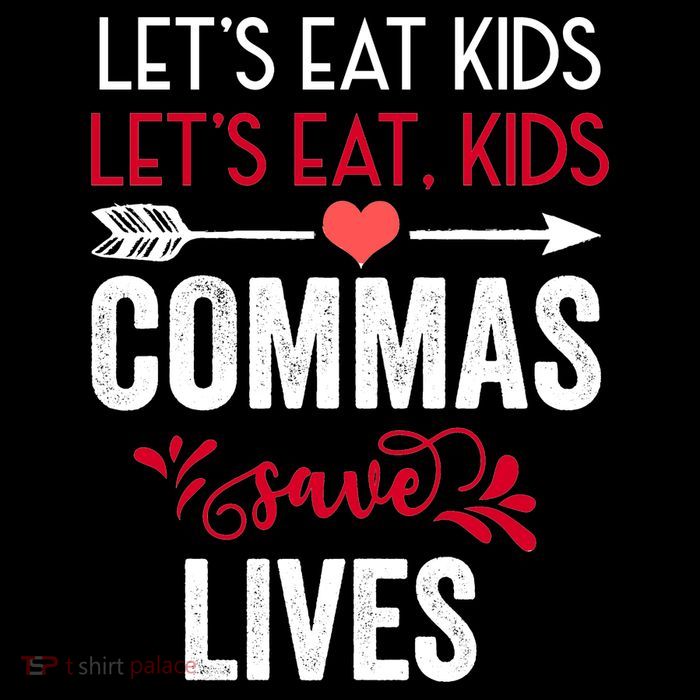 Commas Save Lives Funny Tank Top
