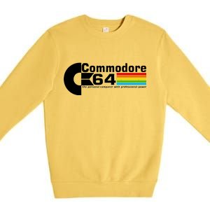 Commodore 64 Retro Computer Premium Crewneck Sweatshirt