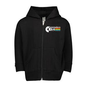 Commodore 64 Retro Computer Toddler Zip Fleece Hoodie