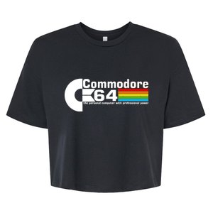 Commodore 64 Retro Computer Bella+Canvas Jersey Crop Tee