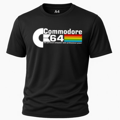 Commodore 64 Retro Computer Cooling Performance Crew T-Shirt