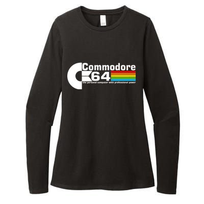 Commodore 64 Retro Computer Womens CVC Long Sleeve Shirt