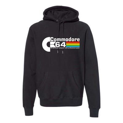 Commodore 64 Retro Computer Premium Hoodie