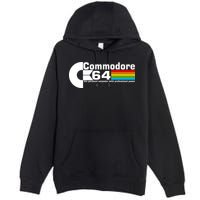 Commodore 64 Retro Computer Premium Pullover Hoodie