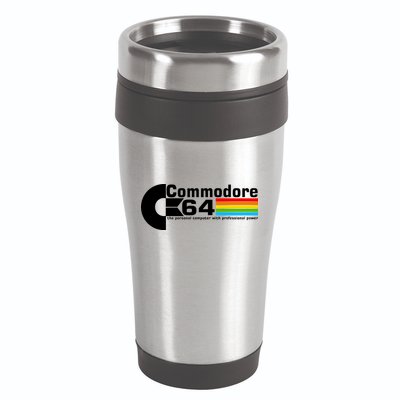 Commodore 64 Retro Computer 16oz Travel Tumbler