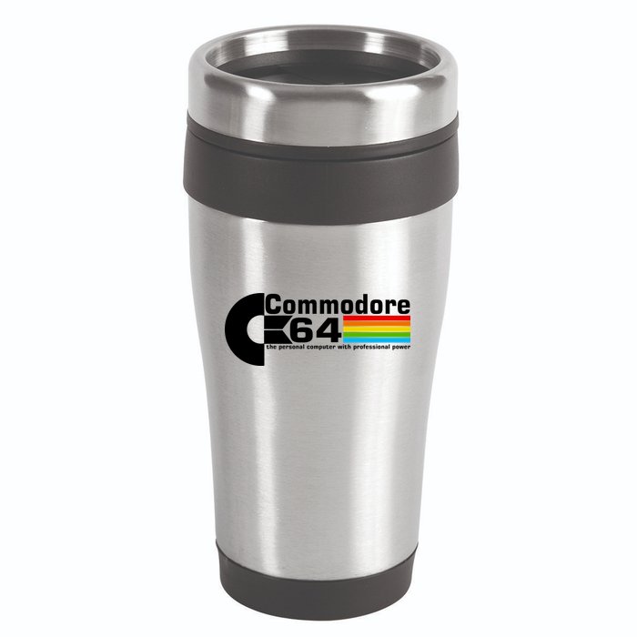 Commodore 64 Retro Computer 16oz Travel Tumbler
