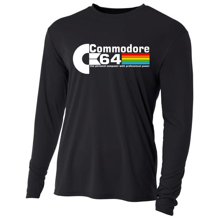 Commodore 64 Retro Computer Cooling Performance Long Sleeve Crew