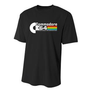 Commodore 64 Retro Computer Youth Performance Sprint T-Shirt