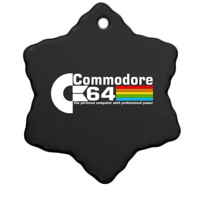 Commodore 64 Retro Computer Ceramic Star Ornament