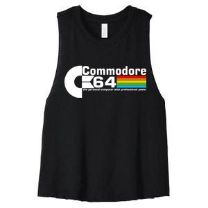 Commodore 64 Retro Computer Women's Racerback Cropped Tank