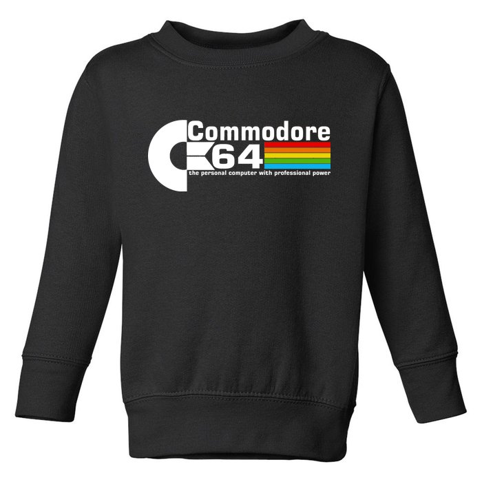 Commodore 64 Retro Computer Toddler Sweatshirt