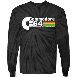 Commodore 64 Retro Computer Tie-Dye Long Sleeve Shirt