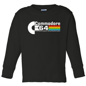 Commodore 64 Retro Computer Toddler Long Sleeve Shirt