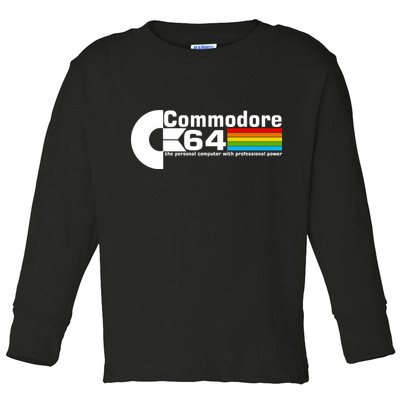 Commodore 64 Retro Computer Toddler Long Sleeve Shirt
