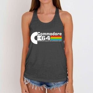 Commodore 64 Retro Computer Women's Knotted Racerback Tank