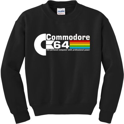 Commodore 64 Retro Computer Kids Sweatshirt