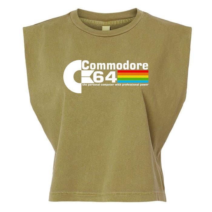 Commodore 64 Retro Computer Garment-Dyed Women's Muscle Tee