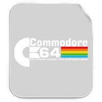 Commodore 64 Retro Computer Permanent Decal Sticker