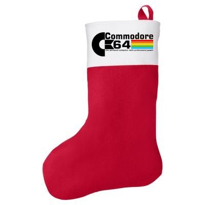 Commodore 64 Retro Computer Felt Holiday Christmas Stocking