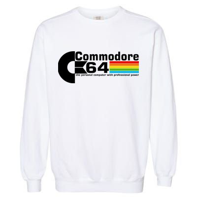 Commodore 64 Retro Computer Garment-Dyed Sweatshirt
