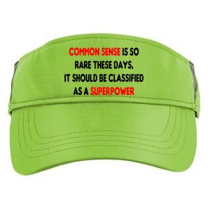 Common Sense Is A Superpower Adult Drive Performance Visor