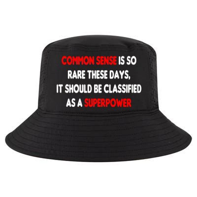 Common Sense Is A Superpower Cool Comfort Performance Bucket Hat