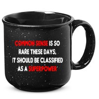 Common Sense Is A Superpower 15oz Campfire Ceramic Mug