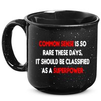 Common Sense Is A Superpower 15oz Campfire Ceramic Mug