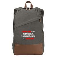 Common Sense Is A Superpower Cotton Canvas Backpack