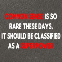 Common Sense Is A Superpower Cotton Canvas Backpack