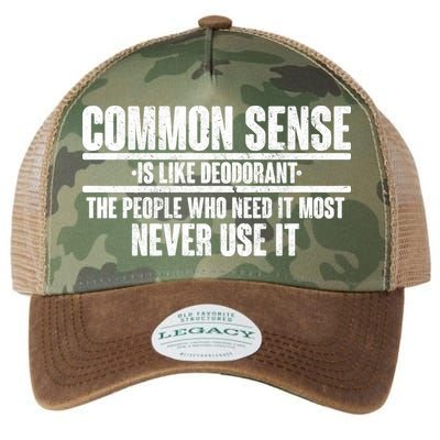 Common Sense Is Like Deodorant Legacy Tie Dye Trucker Hat