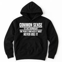 Common Sense Is Like Deodorant Hoodie