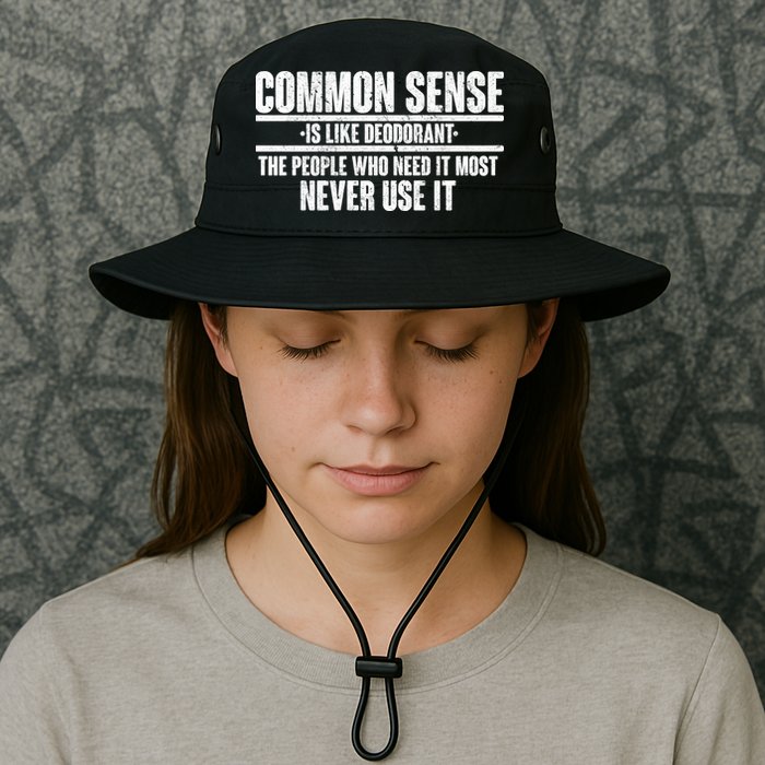 Common Sense Is Like Deodorant Bucket Hat