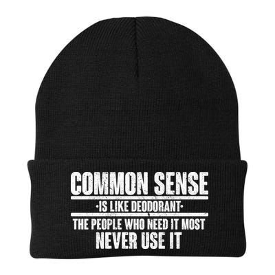 Common Sense Is Like Deodorant Beanie