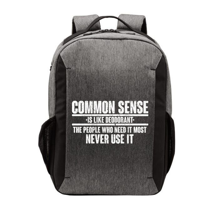 Common Sense Is Like Deodorant Vector Backpack