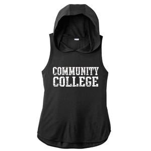 Community College Ladies PosiCharge Tri-Blend Wicking Draft Hoodie Tank