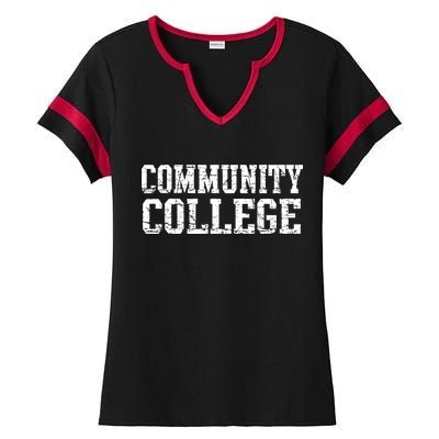 Community College Ladies Halftime Notch Neck Tee