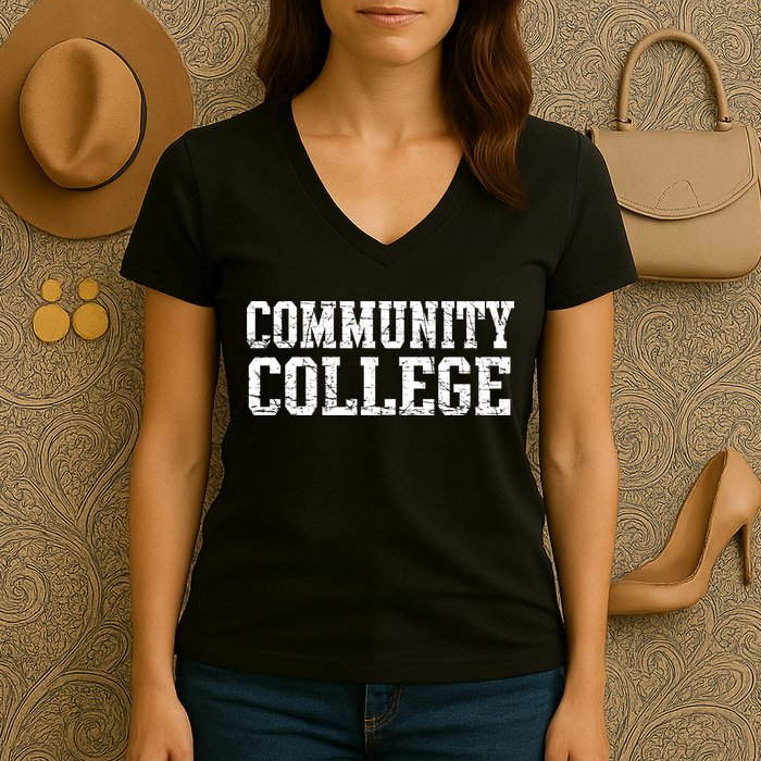 Community College Women's V-Neck T-Shirt