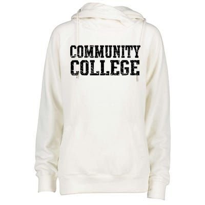 Community College Womens Funnel Neck Pullover Hood