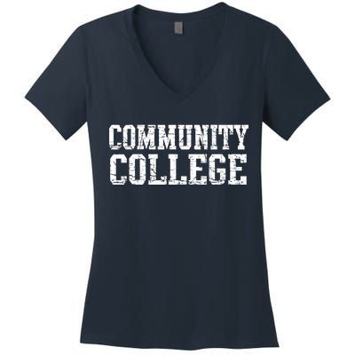 Community College Women's V-Neck T-Shirt