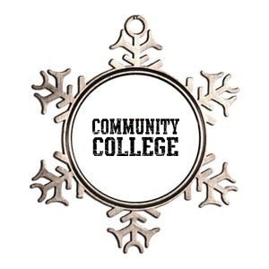 Community College Metallic Star Ornament