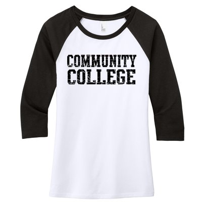 Community College Women's Tri-Blend 3/4-Sleeve Raglan Shirt