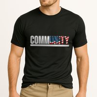 Community USA Flag Cooling Performance Crew T-Shirt