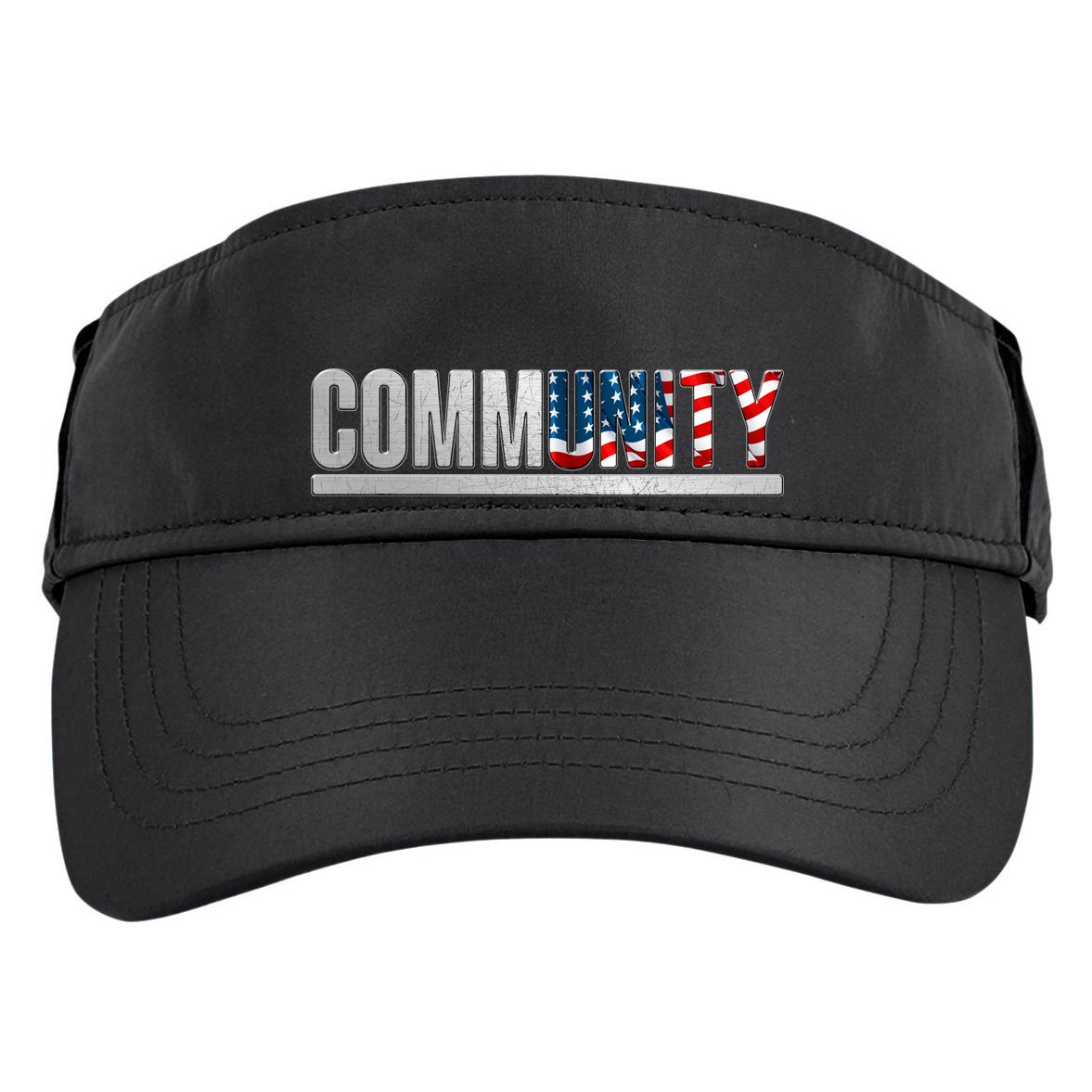 Community USA Flag Adult Drive Performance Visor