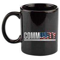 Community USA Flag 11oz C Handle Ceramic Mug
