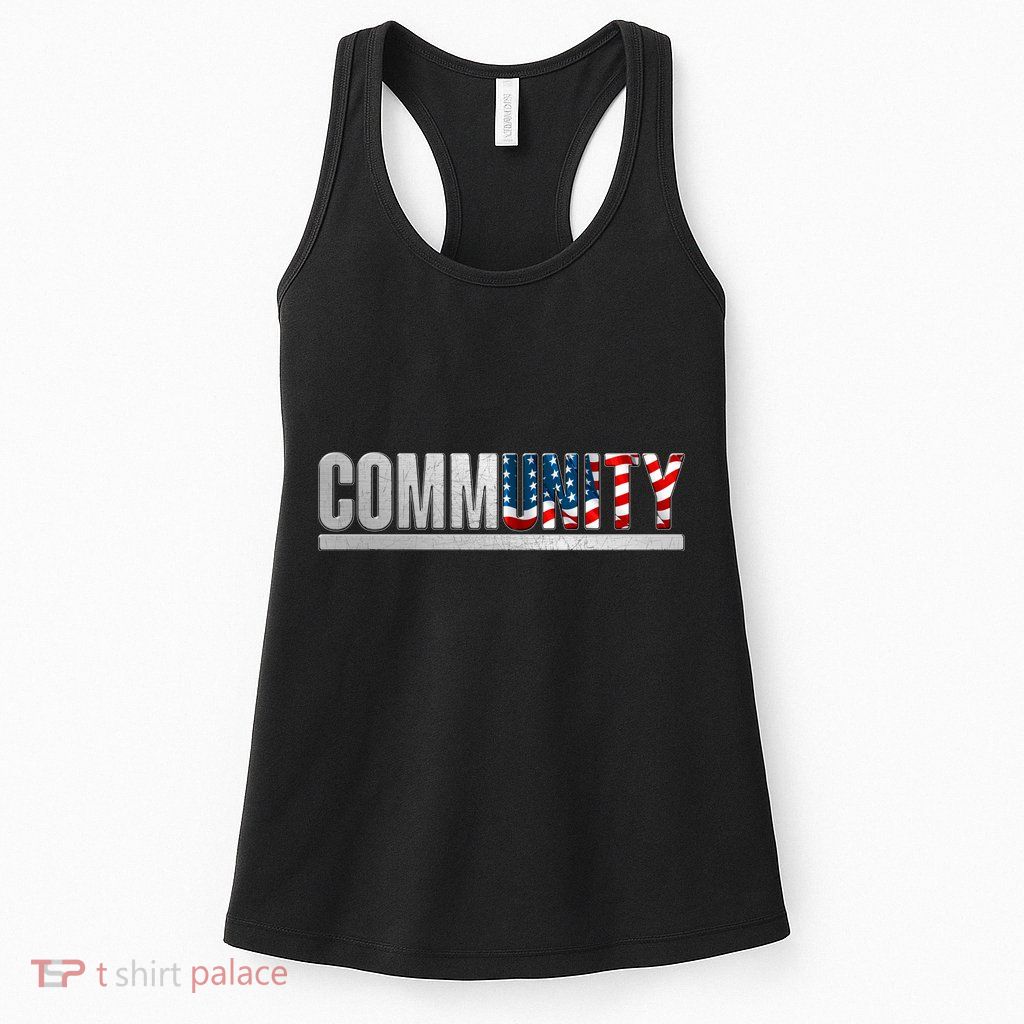 Community USA Flag Womens Tank Top