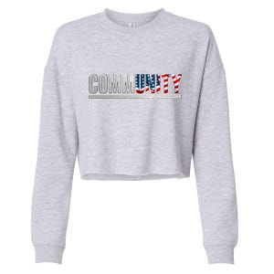 Community USA Flag Cropped Pullover Crew